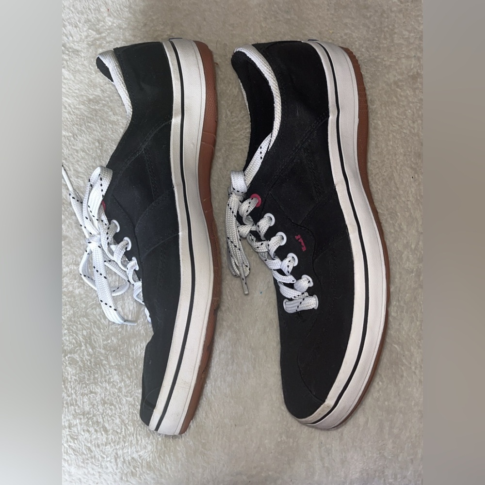 Keds Black and White Canvas Sneakers Classic Style - Picture 8 of 10